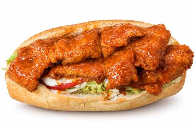 Homemade Buffalo Chicken Sub.